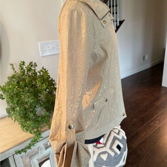 Laura Ashley, Gold, zip up jacket size small - Picture 3 of 6